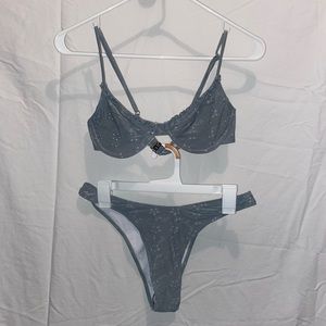 sage green bikini swimsuit